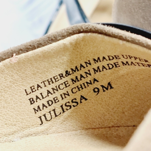 Levity Julissa Black Slip On Platform Wedge Business Casual Sandals I412 - Picture 9 of 12